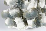 Multi-Colored, Stepped Fluorite on Milky Quartz - Inner Mongolia #179960-2